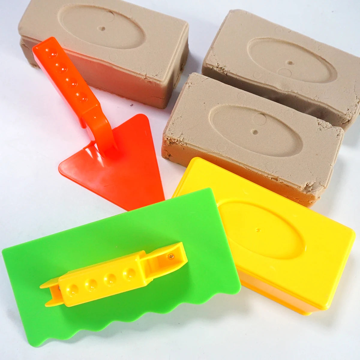 3 PCS Snow Toy Beach Sand Fun Brick Maker Sand Castle Mold For Winter And Summer Build Snow Outddor Children's Birthday Toy Gift Craft-Box