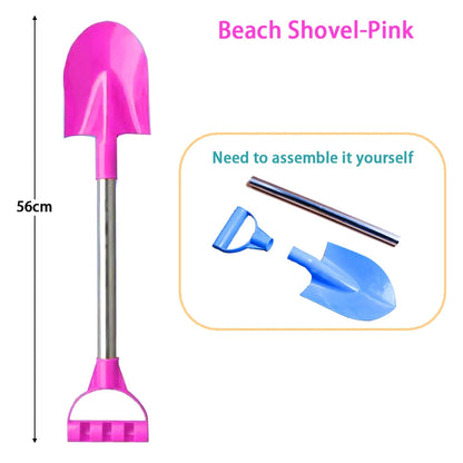 Children Beach Shovel 56cm Stainless Steel Pointed Shovel Toy Sand Snow Thickened Play House Beach Shovel Outdoor Toys Kids Gift Craft-Box