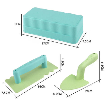 Children Beach Toys Shovel Sandbox Castle Building Sand Brick Walls Molds Tools Summer Outdoor Games Kids Play Water Sands Toys Craft-Box
