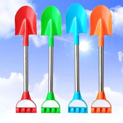 Children Beach Shovel 56cm Stainless Steel Pointed Shovel Toy Sand Snow Thickened Play House Beach Shovel Outdoor Toys Kids Gift Craft-Box
