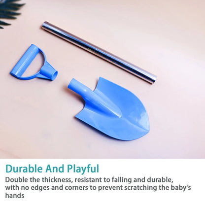 Children Beach Shovel 56cm Stainless Steel Pointed Shovel Toy Sand Snow Thickened Play House Beach Shovel Outdoor Toys Kids Gift Craft-Box