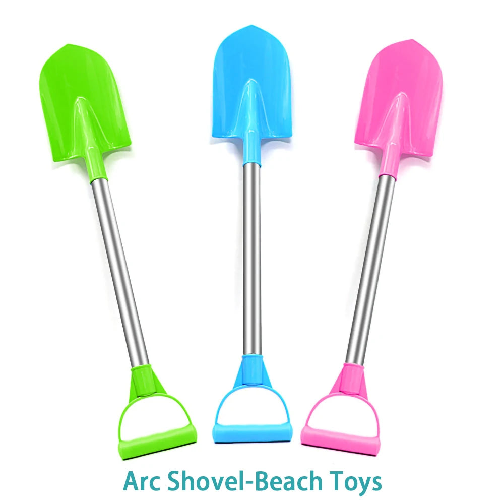 Children Beach Shovel 56cm Stainless Steel Pointed Shovel Toy Sand Snow Thickened Play House Beach Shovel Outdoor Toys Kids Gift Craft-Box