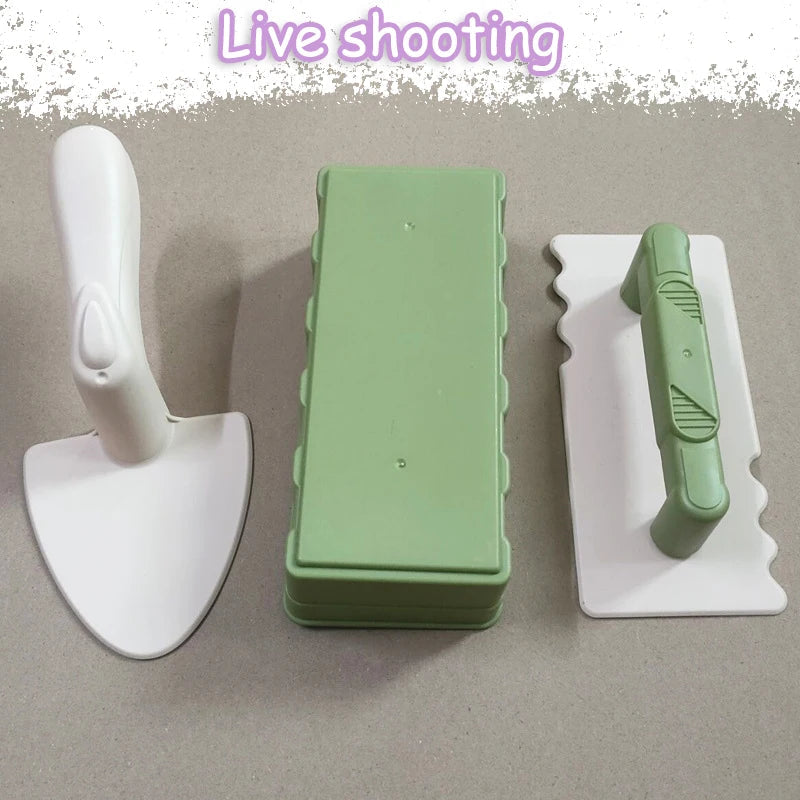 Children Beach Toys Shovel Sandbox Castle Building Sand Brick Walls Molds Tools Summer Outdoor Games Kids Play Water Sands Toys Craft-Box