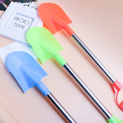 Children Beach Shovel 56cm Stainless Steel Pointed Shovel Toy Sand Snow Thickened Play House Beach Shovel Outdoor Toys Kids Gift Craft-Box