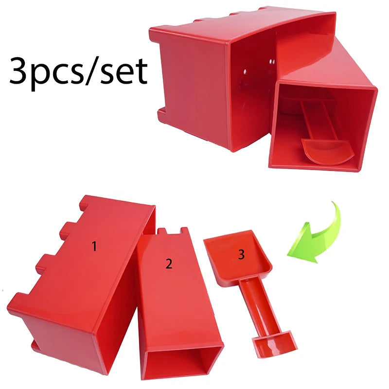 Children Snow Brick Mold Play Snow Tools Beach Toys Sandbox Castle Building Sand Brick Walls Molds Summer Outdoor Seaside Games Craft-Box