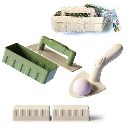 Children Beach Toys Shovel Sandbox Castle Building Sand Brick Walls Molds Tools Summer Outdoor Games Kids Play Water Sands Toys Craft-Box