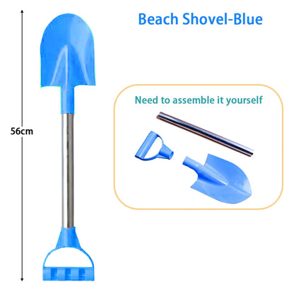 Children Beach Shovel 56cm Stainless Steel Pointed Shovel Toy Sand Snow Thickened Play House Beach Shovel Outdoor Toys Kids Gift Craft-Box
