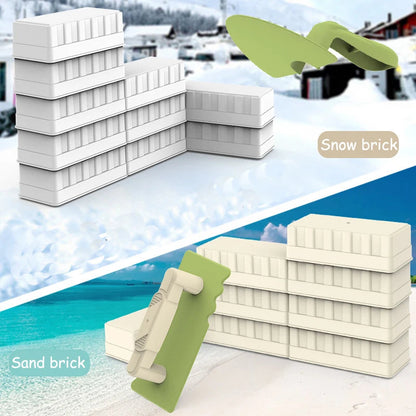 Children Beach Toys Shovel Sandbox Castle Building Sand Brick Walls Molds Tools Summer Outdoor Games Kids Play Water Sands Toys Craft-Box